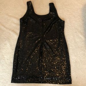 Black sequin dress